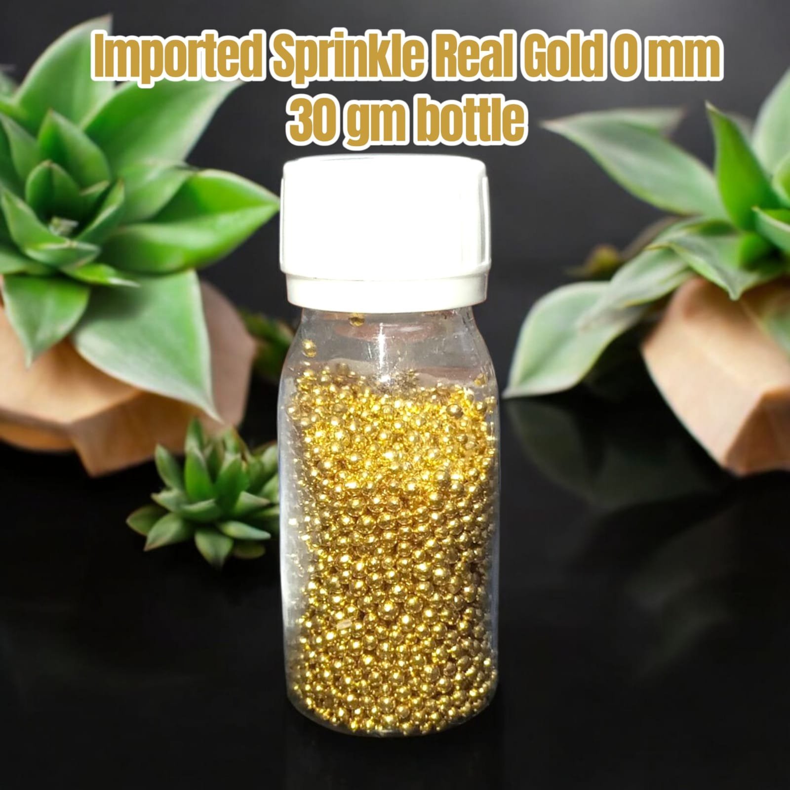 Imported Sprinkle Real Gold 0 mm 30 gm bottle
