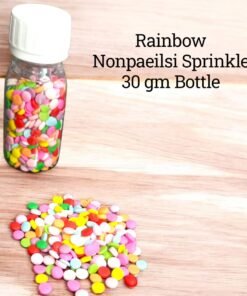 Imported Rainbow Nonpareils Sprinkle 30 gm bottle