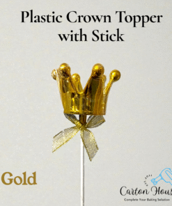 Plastic Crown Topper with Stick