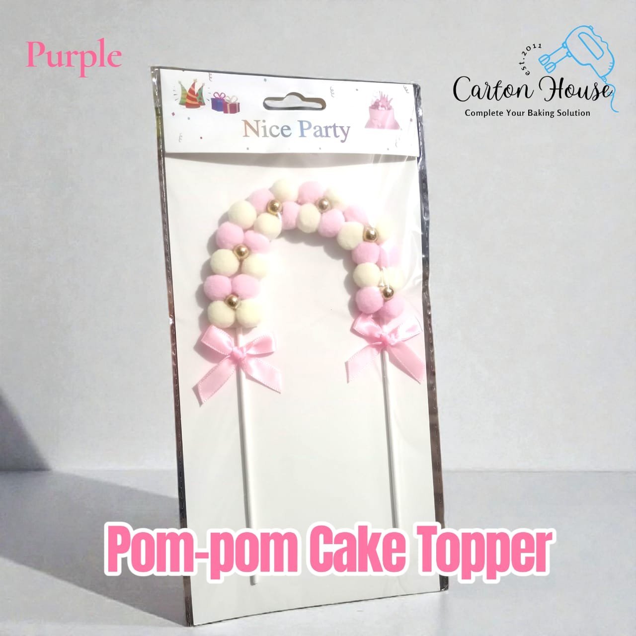 Pom-pom Cake Topper - Image 2