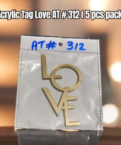 Acrylic Tag Love AT # 312 ( 5 Pcs Pack )