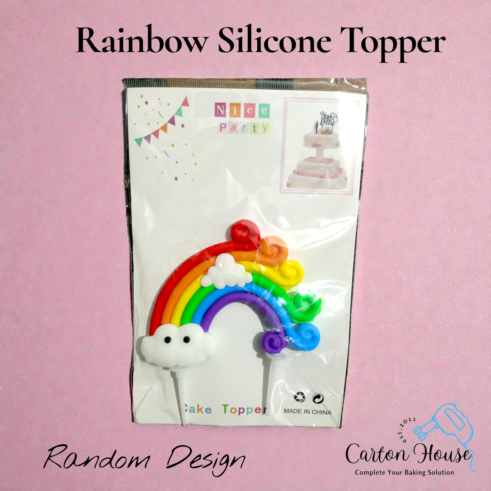 Rainbow Silicone Topper ( Random Design ) - Image 5