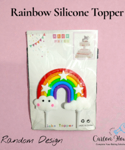 Rainbow Silicone Topper ( Random Design )