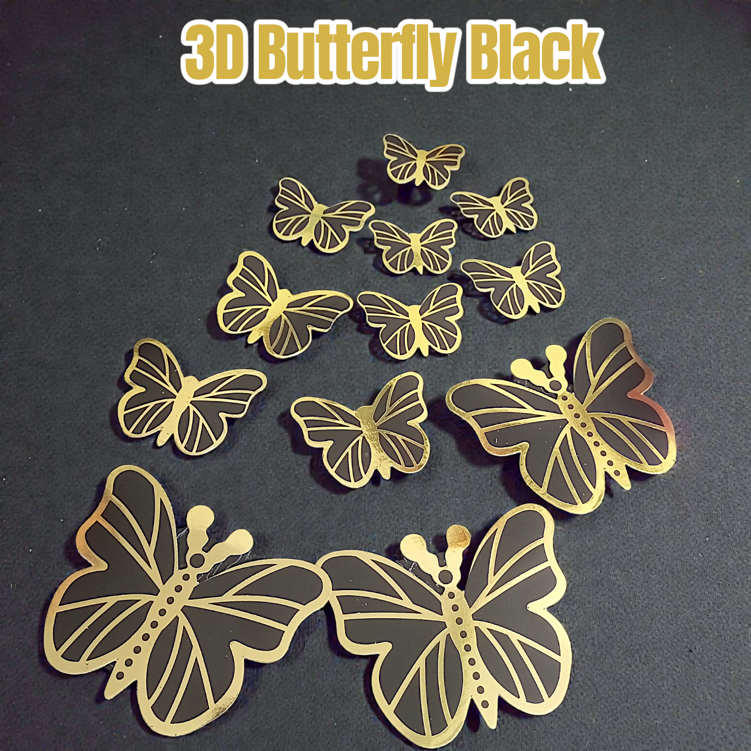 3D Butterfly (12 Pcs Pack)