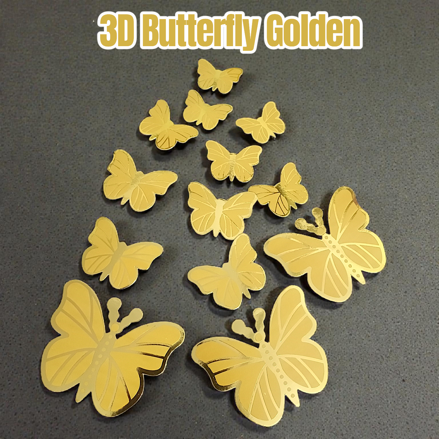 3D Butterfly (12 Pcs Pack) - Image 2