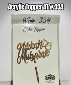 Acrylic Topper AT # 334 Nikah Mubarak