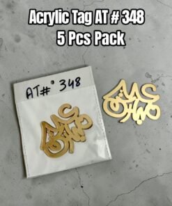 Acrylic Tag AT # 348 Eid Mubarak ( 5 Pcs Pack )