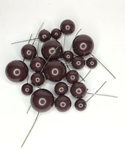 Faux Balls Pack of 20 (High Quality) (Imported) - Brown