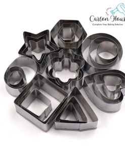Multi Functional Cookies Cutter Stainless Steel 24 Pcs Pack