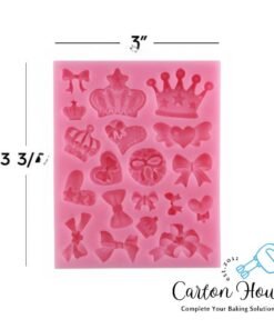 Silicone Mold Bow & Crown Item # 221