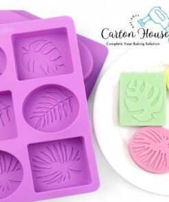 Soap Mold Oval & Square Shape 6 Cavity D-3