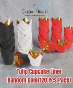Golden Tulip Cupcake Liner ( Random Color ) 20 Pcs Pack