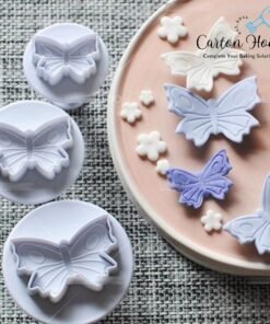Butterfly Fondant Plunger Cutter 3 pcs Set