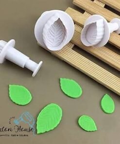 Leaves fondant Plunger Cutter 3 Pcs Set