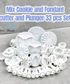 Mix Cookies and Fondant Cutter Plunger 33 Pcs Set