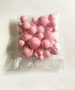 Faux Balls Pack of 20 (High Quality) (Imported) - Peach