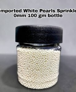 Imported White Pearls Sprinkle 100 gm bottle