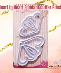 Heart in Heart Fondant Cutter Plastic