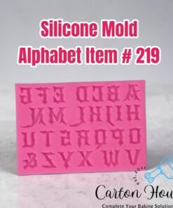 Silicone Mold Alphabet Item # 219