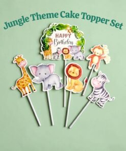 Jungle Theme Cake Topper Set