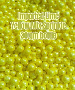 Imported Lime Yellow Mix Sprinkle 30 gm bottle