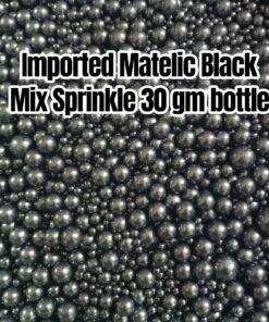 Imported Matelic Black Mix Sprinkle 30 gm bottle