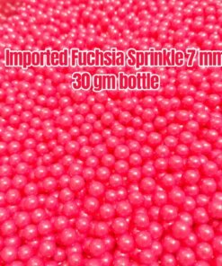 Imported Fuchsia Sprinkle 7 mm 30 gm bottle