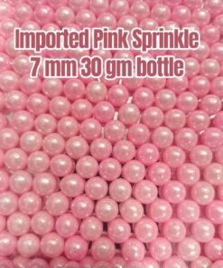 Imported Pink Sprinkle 7 mm 30 gm bottle