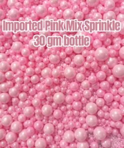 Imported Pink Mix Sprinkle 30 gm bottle