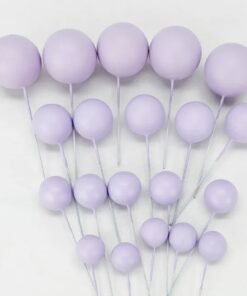 Faux Balls Pack of 20 (High Quality) (Imported) - Light Purple