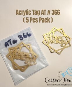 Acrylic Tag AT # 366 ( 5 Pcs Pack )