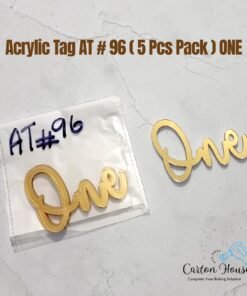 Acrylic Tag AT # 96 ( 5 Pcs Pack ) ONE
