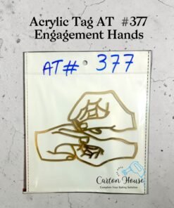 Acrylic Tag AT # 377 Engagement Hands