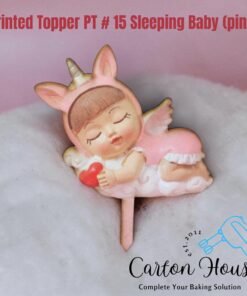Printed Topper PT # 15 Sleeping Baby - Pink