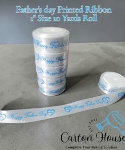 Father's day Printed Ribbon 1" Size 10 Yards Roll
