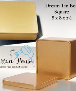 Dream Tin Square Box 8 x 8 x 2.5