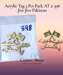 Acrylic Tag 5 Pcs Pack AT # 398 Jive Jive Pakistan