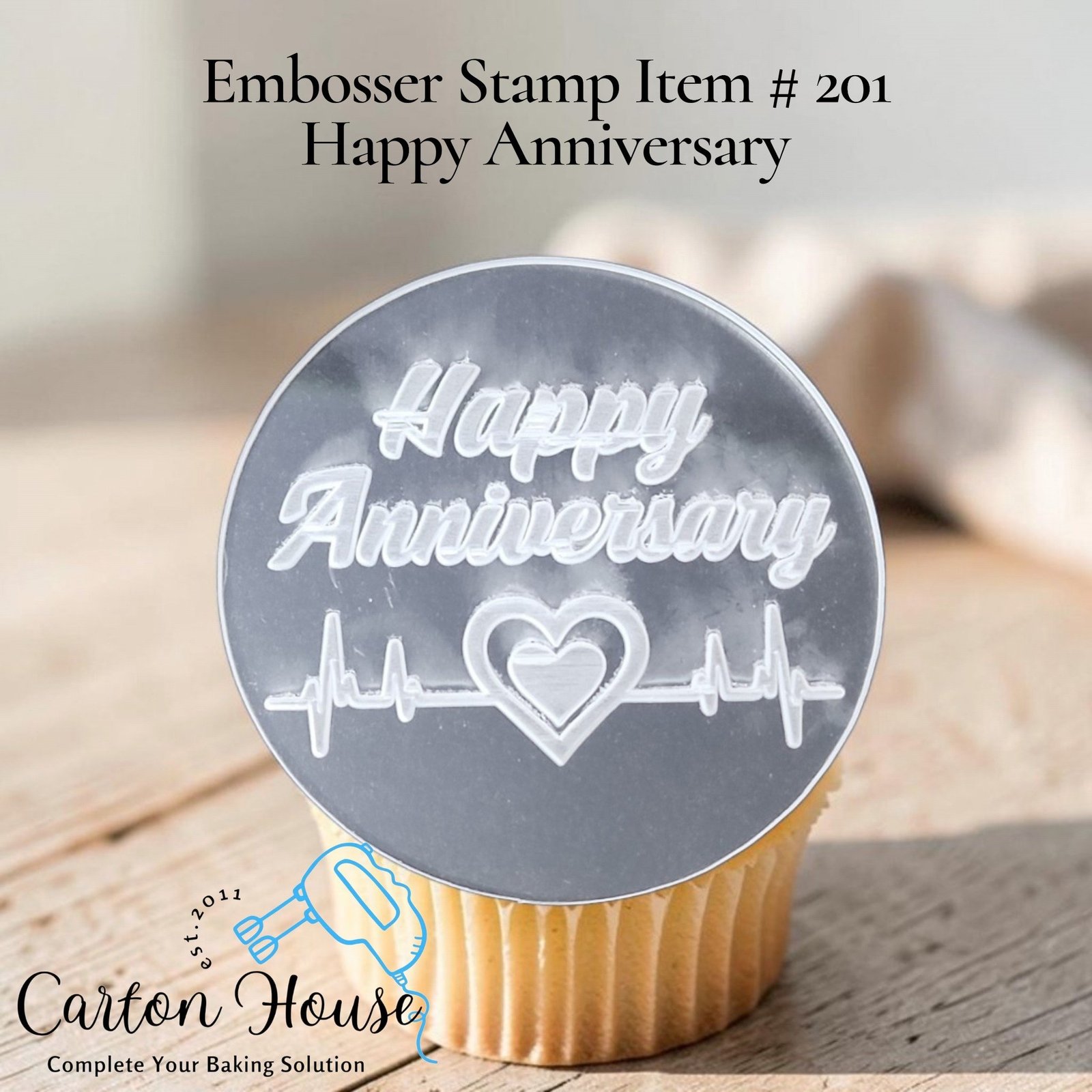 Embosser Stamp Item # 201 Happy Anniversary