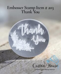 Embosser Stamp Item # 203 Thank You