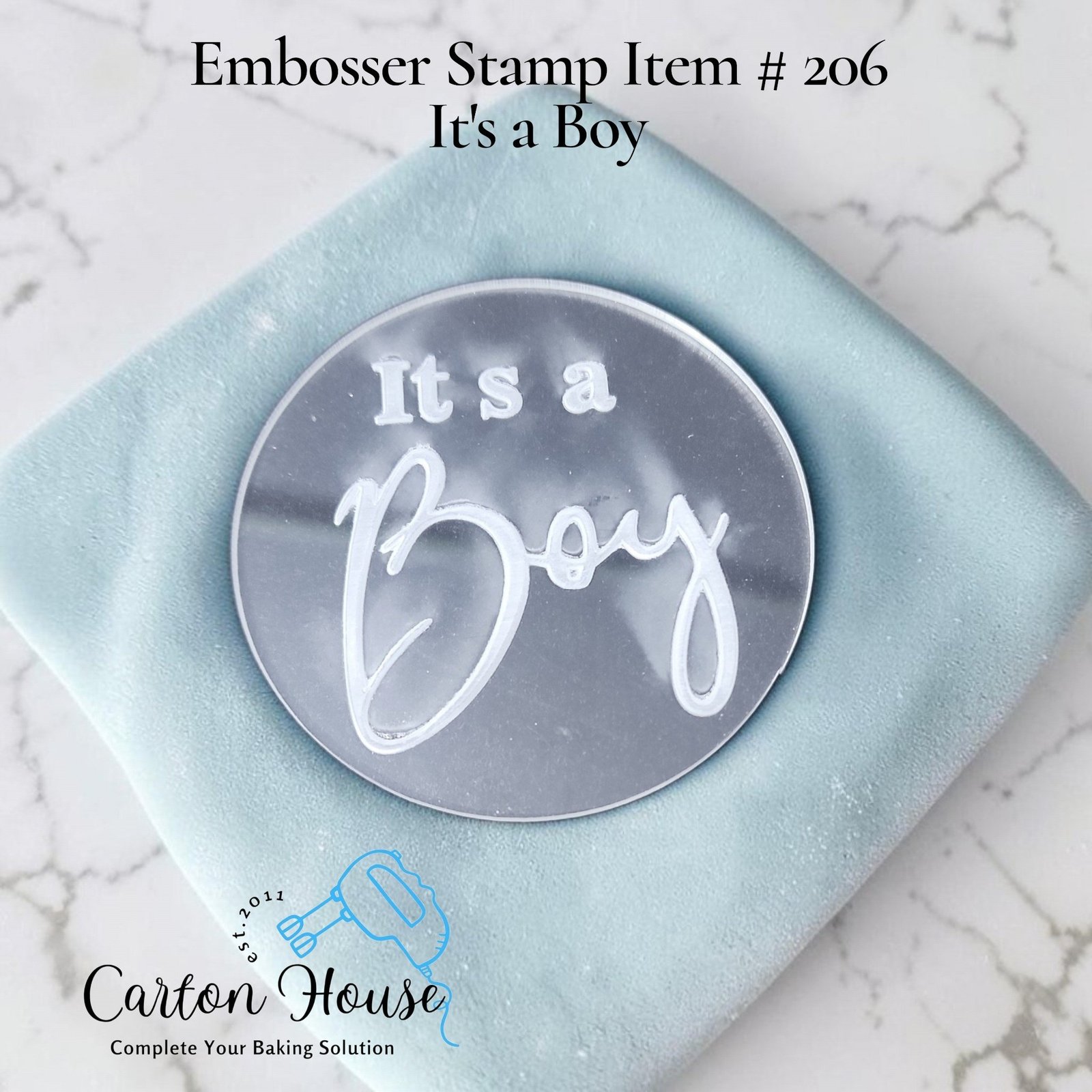 Embosser Stamp Item # 206 It's a Boy