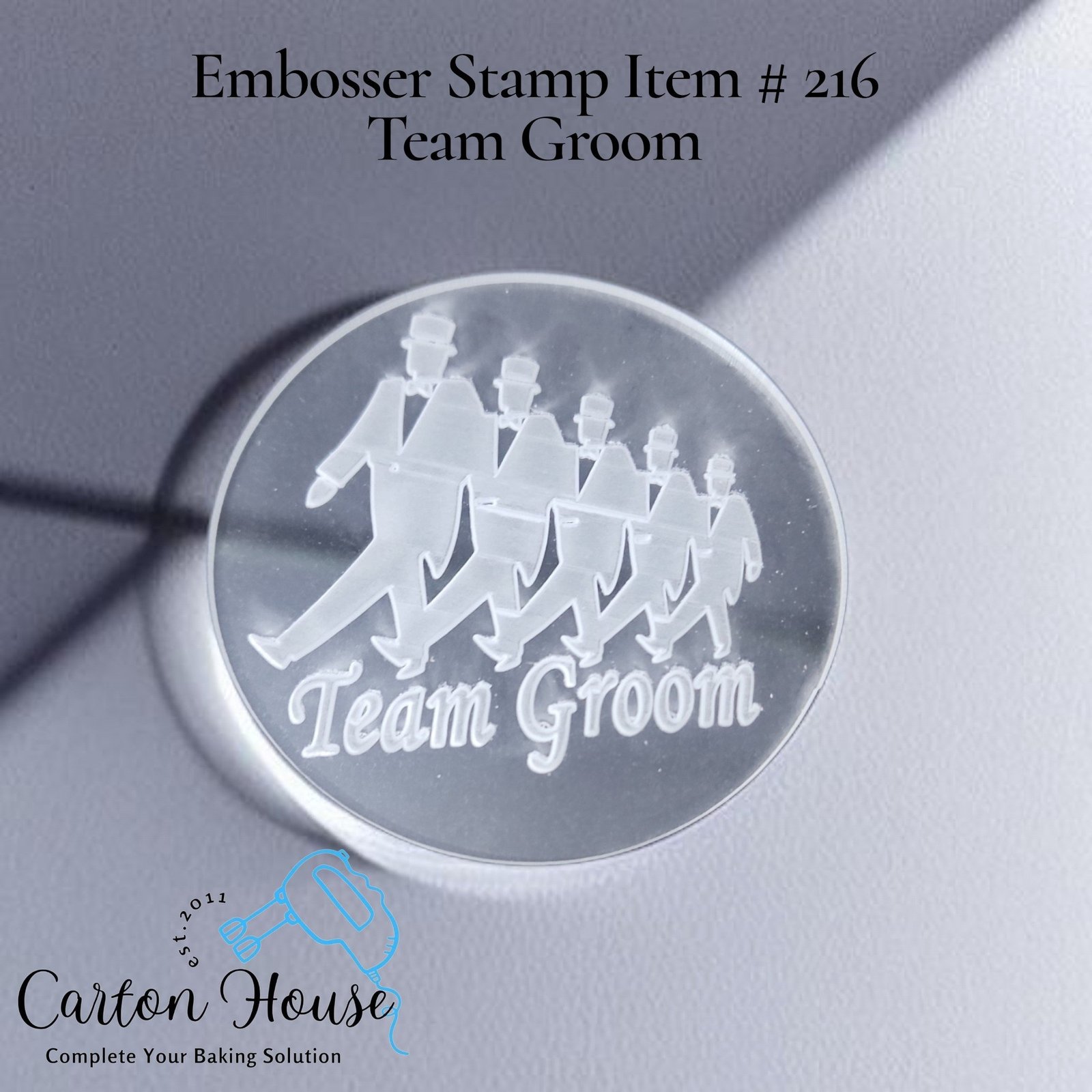 Embosser Stamp Item # 216 Team Groom