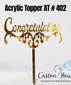 Acrylic Topper AT # 402 Congratulation