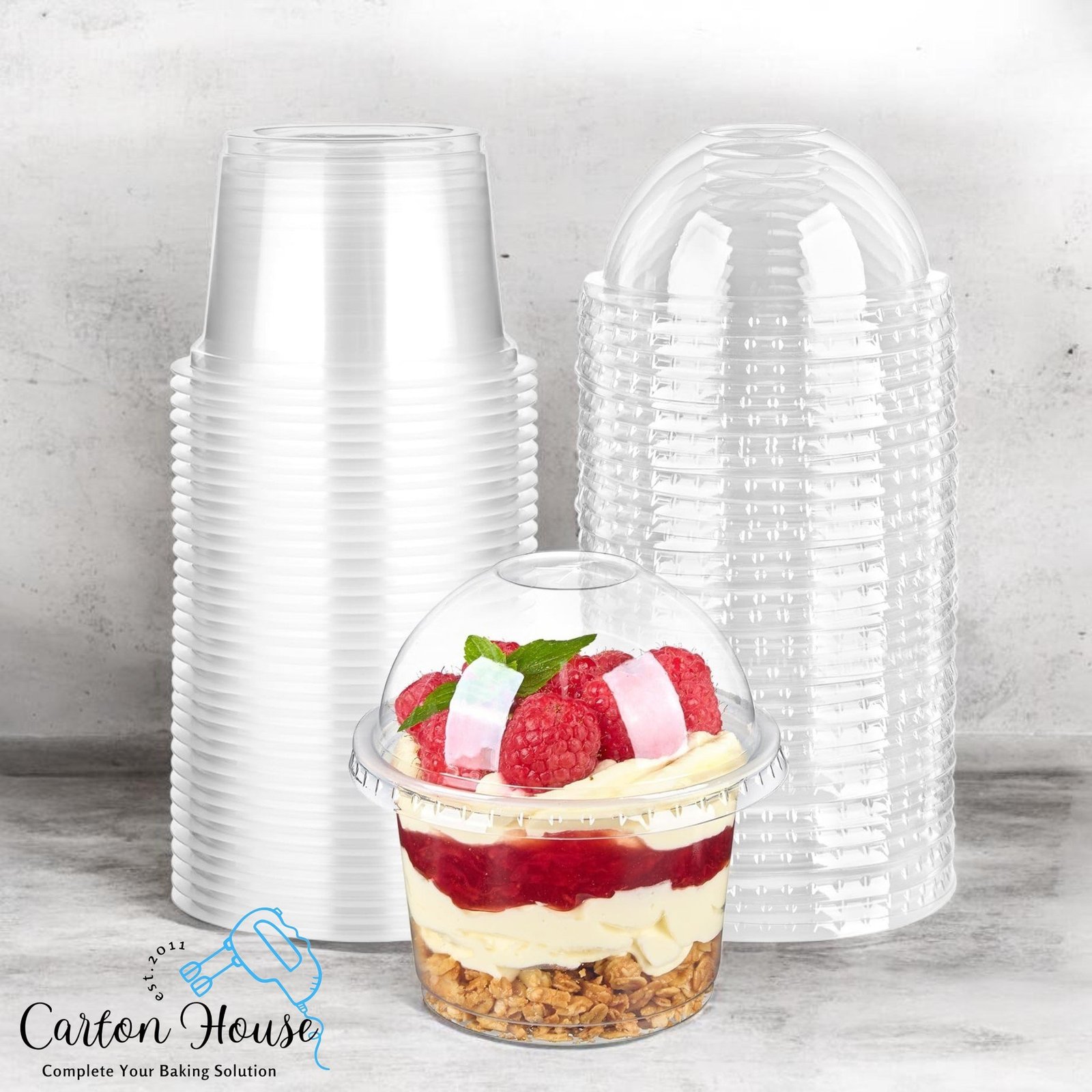 Sundae Cup ( Disposable Plastic Cup ) Pack of 25 Pcs - Image 2