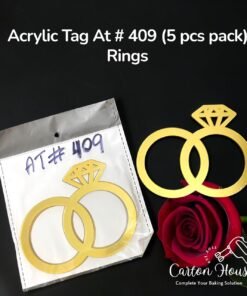 Acrylic Tag At # 409 ( 5 Pcs Pack ) Rings