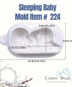 Sleeping baby Silicone Mold Item # 224