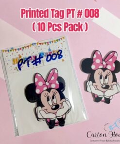 Printed Tag PT # 008 ( 10 Pcs Pack ) Minnie Mouse