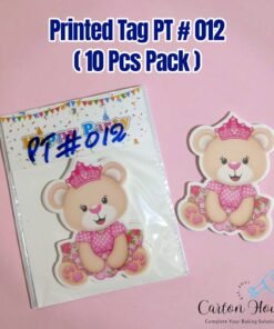 Printed Tag PT # 012 ( 10 Pcs Pack ) Teddy Bear