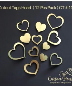 Cutout Tag Heart ( 12 Pcs Pack ) CT # 101