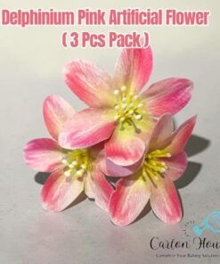 Delphinium Artificial Flower ( 3 Pcs Pack ) - Pink