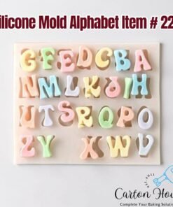 Silicone Mold Alphabet Item # 228